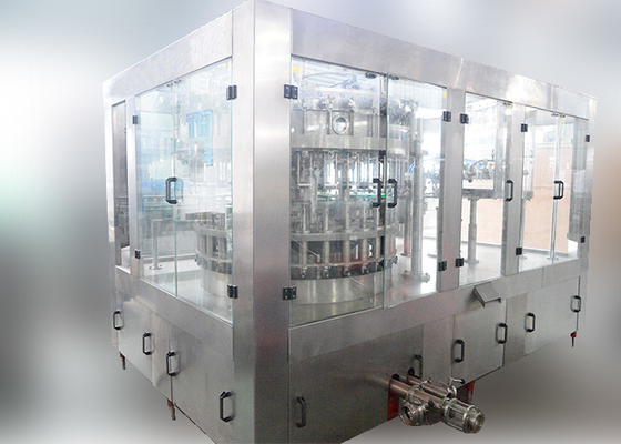 China Pop Cans / Glass / Pet Bottle Soda Filling Machine High Accurate Bottling Valves supplier