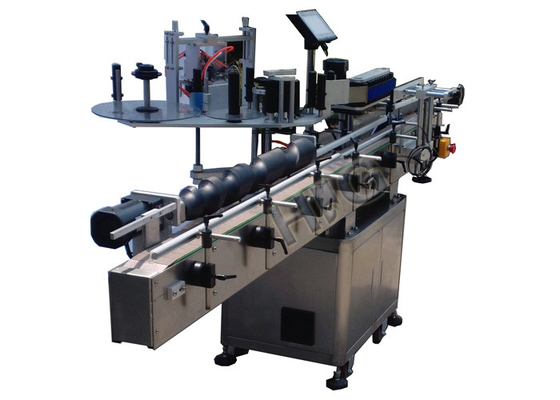 China Intelligent plc control automatic double side stickers labeling machine with detect eyes supplier
