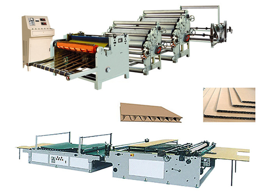 China Single Face Carton Corrugated Box Manufacturing Machine Low Electric Consumption supplier