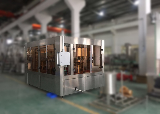 China 3 IN 1 Coffee Juice Milk Bottle Automatic Liquid Filling And Capping Machine Vertical Form supplier