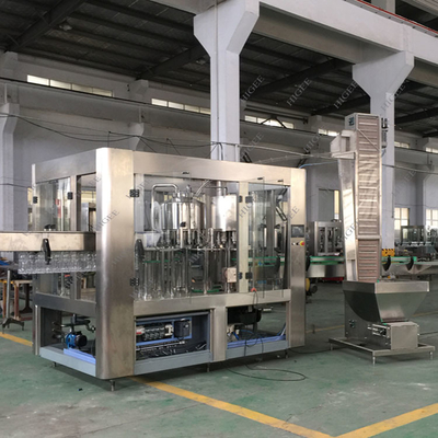 China Glass Bottle Automatic Water Bottling Machine For Soft Drink / Hot Drink / Gas supplier