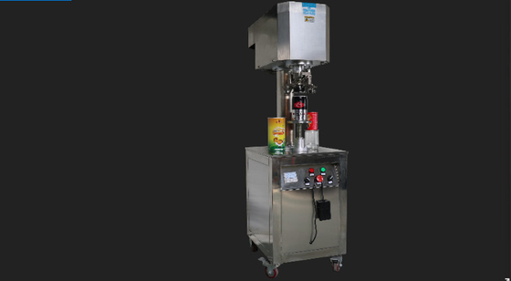 China Milk Powder Tin Can Sealing Machine High Hardness With Speed 20 - 50bph / Minute supplier