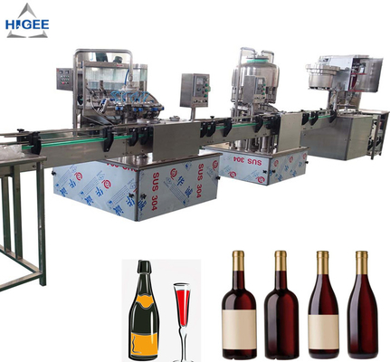China Alcohoclic Automatic Liquid Bottle Filling Machine 12 Washing Head CE Approval supplier
