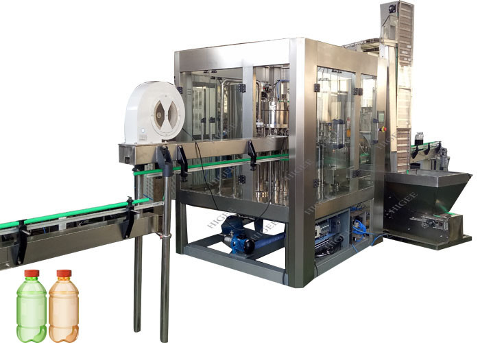 Beverage Carbonated Drink Filling Machine For PET Plastic Bottle , Low Running Noise