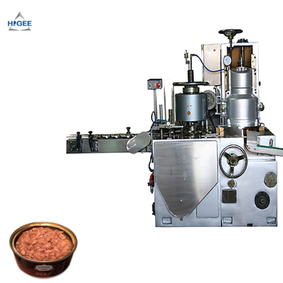 China Higee canned pork luncheon meat filling and vacuum sealing machine line supplier