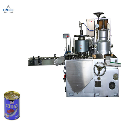 China Higee Automatic luncheon meat canned vacuum sealing machine canned sardine fish seaming machine supplier