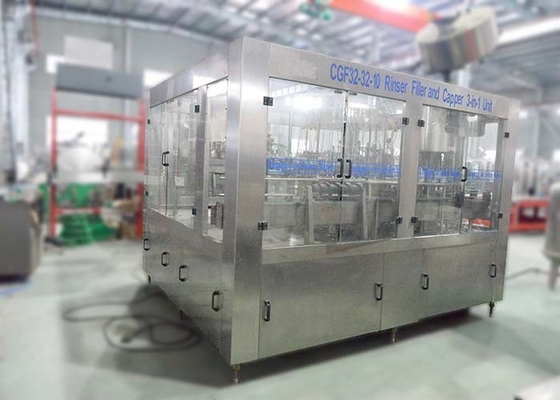 China Mineral Water Fully Automatic Bottle Filling Machines Washing Capping 110/220/380V Voltage supplier