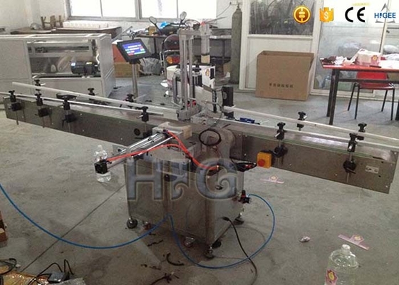 China Round Bottle Sticker Labeling Machine , Automatic Bottle Labeler With Date Printer supplier