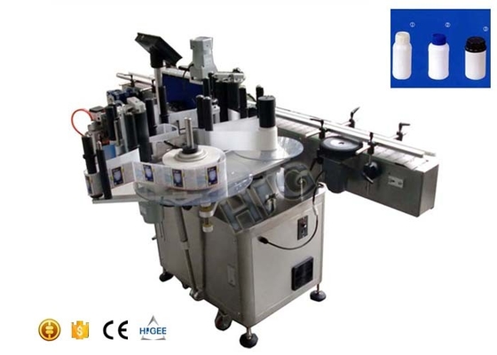 China Syrup Vertical Detergent Bottle Labeling Equipment Stainless Steel Body With Fixed Point supplier
