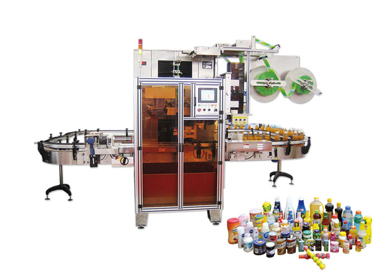 China Two Sides Shrink Sleeve Labeling Machine , Sleeve Machine For Mineral Water supplier