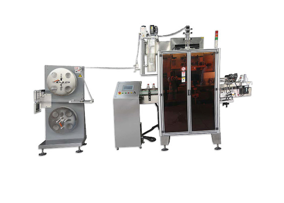 China Wine / Overall Bottle Automatic Sleeve Labeling Machine High Positioning Accuracy supplier