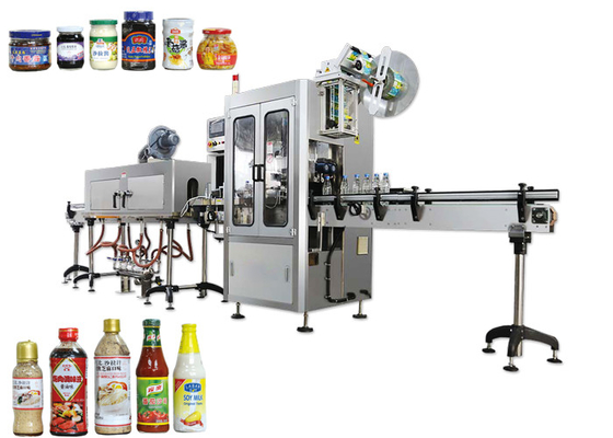 China Small Capacity Shrink Sleeve Labeling Machine , Sleeve Applicator Machine For Round Bottle supplier