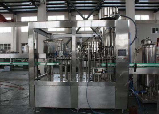 China Semi Automatic Beverage Filling Machine , Glass Bottle Soda Filling Machine 500ml/600ml supplier