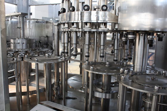 China Can Sealing Hot Fill Bottling Equipment 40 Rinsing Heads 12 Mouths Warranty supplier