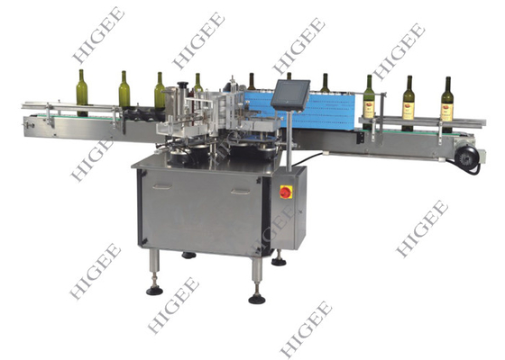 China Round Bottle Cold Glue Labeling Machine 60-100 Pcs/ Min Speed With Coding Machine supplier