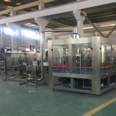 China Automatic Inspect System Mineral Water Glass Filling Machine 14 Head Washing Heads supplier