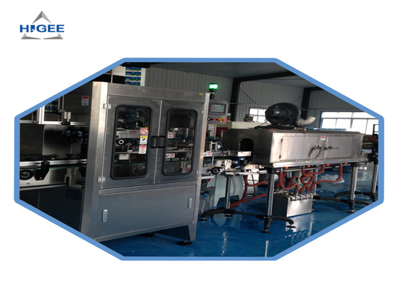 China Pvc Shrink Sleeve Applicator Machine With Shrink Steam Tunnel For Plastic Cups supplier