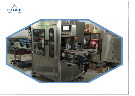 China Automatic Shrink Sleeve Labeling Machine For Cup Class Steam Shrink Tunnel supplier