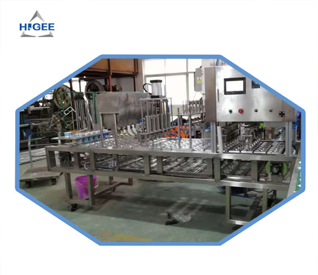 China Stainless Steel 5Kw Automatic Bottle Filling Machine For Yogurt Filling supplier