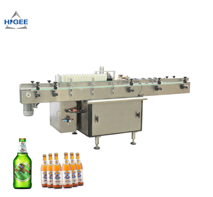 China Wet / Cold Glue Labeling Machine For Beer Glass Bottles Jars Cans Tubes supplier