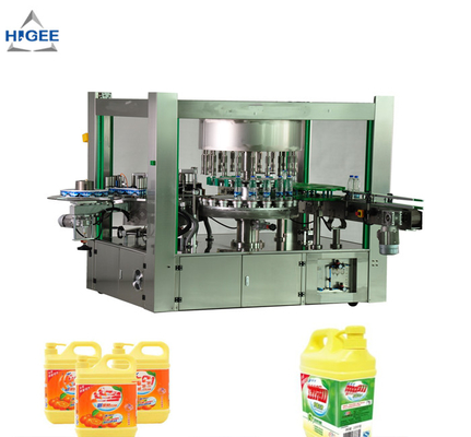 China Hot Melt Glue Flat Bottle Labeling Machine For Dish Washing Liquid Bottle supplier