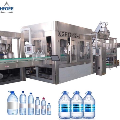 China 1 Gallon Automatic Water Filling Machine 12 Filling Head 4 Capping Head supplier