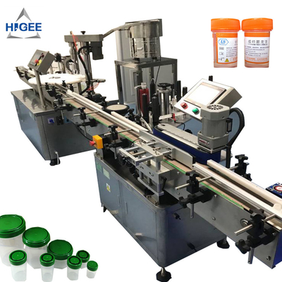 China Pharmaceutical Liquid Automatic Bottle Filling Machine With Polypropylene Caps supplier