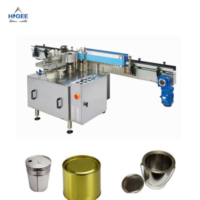 China High Accuracy Automatic Wet Glue Labelling Machine For Tin Cans Stable Performance supplier
