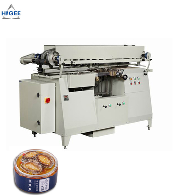 China Automatic fish can filling labeling machine canned mud fish labeling machine cold glue labeling machine supplier