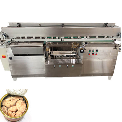 China Tin can tuna fish wet glue labeling machine for canned sardine 125g cold glue label machine supplier